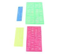 VELATEMOR Plantillas de Números de Letras de Plástico Plantilla de Pintura de Aprendizaje Duradera para Niños, Herramienta de Artesanía y Educación para Miembros de la Familia, Juego de de Letras de