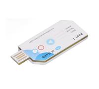 VELATEMOR Registrador de Datos de Temperatura de un Uso Puerto USB Temp PDF Report Recorder para Contenedores Refrigerados, Capacidad de Datos de 32000 Piezas