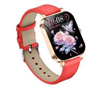 VELATEMOR Reloj Deportivo Inteligente para Mujer con Cuerpo de Metal, Pantalla de 1,75 Pulgadas, Compatible con Llamadas BT, Monitoreo de Salud con Monitor de Frecuencia Cardíaca Durante el (oro rojo)