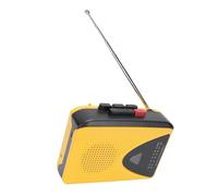VELATEMOR Reproductor de Cassette Portátil con Radio Am/FM, Grabación y Soporte de Bluetooth. Recordadora de Reproductor de Cintas Retro Grupada Altavoz, Micrófono para Reproducción