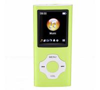 VELATEMOR Reproductor de MP3 Bluetooth con Tarjeta de Memoria de 32 GB, Reproductor de Música de Metal con Pantalla a Color de 1,8 Pulgadas, Admite hasta 64 GB, Duración de Baterí (Green)