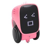 VELATEMOR Robot de Carga Inteligente, Juguete de Programación de Máquina de Cuentos con Detección Táctil para Aprendizaje de Educación Temprana (Pink)