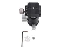 VELATEMOR Rótula de Bola para Trípode, Bola de Metal Grande de 30 Mm para Cámara DSLR con Base Panorámica 360, Capacidad de Carga de 8 Kg, de Bloqueo Triple, Placa de Liberación Rápida Tipo Arca
