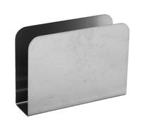 VELATEMOR Servilletero de Acero Inoxidable, Diseño Moderno para Mesa de Comedor, Encimera de Cocina, Organizador de Servilletas de Papel de Gran Capacidad, Plateado (Rectangular)