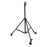 VELATEMOR Stand de Luz con Ruedas Profesional, Trípode Telescópico de 2 M con Ruedas de Freno, Diseño Plegable y Cabezal de Bola de 360 ° Compatible con la Transmisión en Vivo de
