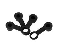 VELATEMOR - Tapa de grasa universal de goma negra, 8 mm, tapa antipolvo para coches y motocicletas, 4 piezas