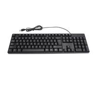 VELATEMOR Teclado de Idioma Minoritario, Teclado con Cable USB de 104 Teclas con Cable de 4,9 Pies, Teclado Delgado para Ordenador Portátil de Escritorio Universal (Diseño QWETZ en español)