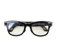 VELATEMOR Traducción Gafas Inteligentes,Gafas de IA con Tiempo Real de 26 Idiomas Traductor,Cámara de 8mp,Chatgpt,a Prueba de Agua IP67,Audio de Oreja Abierta para Negocios de Viaje (Luz Anti Azul)