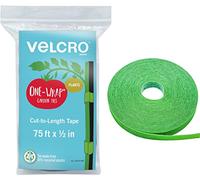 VELCRO Brand 90648 ONE-WRAP - Lazos de jardín | Soportes para plantas para un crecimiento eficaz | Los agarres fuertes son reutilizables y ajustables | Corte a longitud, 75 pies x 1/2 pulgadas, verde
