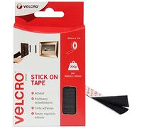 VELCRO Brand Cinta adhesiva 20mm x 1m Negro | Cinta de cierre autoadhesiva, versátil y resistente, para casa, oficina, garaje y decoración