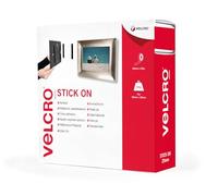 VELCRO Brand Cinta adhesiva 20mm x 25m Blanco | Cinta de cierre autoadhesiva, versátil y resistente, para casa, oficina, garaje y decoración
