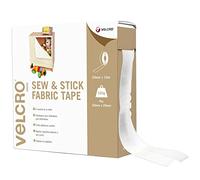 VELCRO Brand Cinta adhesiva cosible 20mm x 10m Blanco