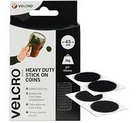 VELCRO Brand Cinta adhesiva extra fuerte 45mm x 6 Negro