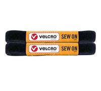 VELCRO Brand Cinta de coser de 1,5 m x 3/4 pulgadas para telas ropa y manualidades, sustituto de broches y botones, tiras de corte a longitud, color negro