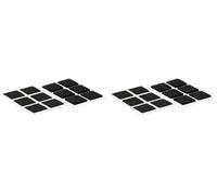 VELCRO Brand Cuadrados adhesivos 25mm x 24 Negro (Paquete de 2)