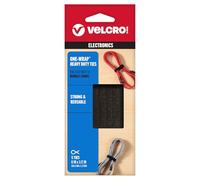VELCRO Brand ONE-WRAP - Correa de agrupación - Cierres reutilizables para mantener los cables y cables ordenados - 8 x 1/2 pulgadas, 5 corbatas, color negro