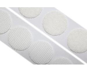 Velcro® Marca blanca Stick On Coins elección de gancho y bucle 22 mm, almohadillas adhesivas de doble cara con puntos adhesivos, monedas adhesivas, puntos adhesivos fuertes (gancho y gancho, 20
