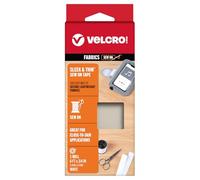 Velcro - Marca, delgada y fina, para textiles de 6 x 3 cm, color blanco