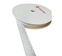 VELCRO® Marca White Stick On Monedas a elección de gancho y bucle de 13 mm, almohadillas adhesivas de doble cara, monedas adhesivas, puntos adhesivos fuertes (solo 50 monedas)