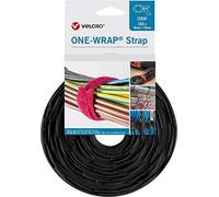 Velcro® One Wrap® - Bridas para cables (20 x 330 mm, 100 unidades), color negro
