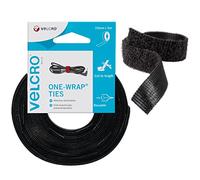 VELCRO Brand Correas reutilizables 10mm x 5m Negro
