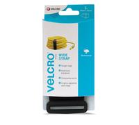 Velcro VEL-EC60329 - Tiras de velcro ajustables (5 x 92 cm), color negro