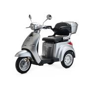 VELECO CRISTAL - Dispositivo de movilidad de 3 ruedas - Totalmente ensamblado y listo para usar - Diseño hermoso y llamativo - Sistema de suspensión avanzado - Ruedas grandes(PLATA)
