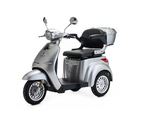 VELECO CRISTAL - Dispositivo de movilidad de 3 ruedas - Totalmente ensamblado y listo para usar - Diseño hermoso y llamativo - Sistema de suspensión avanzado - Ruedas grandes(PLATA)