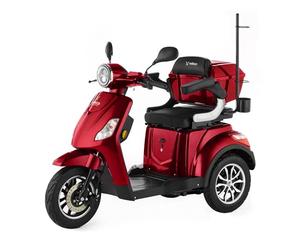 VELECO Dispositivo para discapacitados de 3 Ruedas Para Personas Mayores Minusvalido DRACO 12km/h (Rojo)