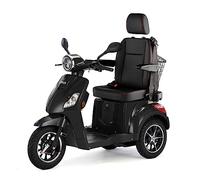 VELECO DRACO con asiento de capitán ajustable, control de velocidad con el pulgar, e-mobility device completamente montado, ayuda para personas con discapacidad (Negro)