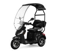 Veleco DRACO - Scooter de movilidad con capota 3 ruedas litio/ácido-plomo