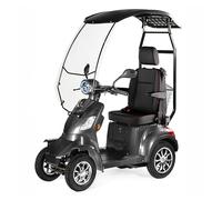 VELECO Faster ROOF con asiento de capitán ajustable y batería de iones de litio, el mejor dispositivo de movilidad completamente montado para discapacitados (Gris)