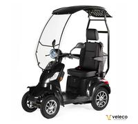 Scooter eléctrico de 4 ruedas FASTER con capota y asiento del capitán ajustable