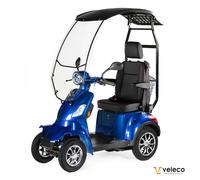 Veleco Faster Scooter de movilidad de 4 ruedas con techo y asiento capitán 1000W