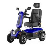 Veleco SHARPY Cómodo dispositivo de movilidad con asiento giratorio tipo capitán (AZUL)
