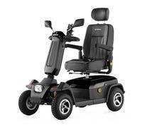 Veleco SHARPY Cómodo dispositivo de movilidad con asiento giratorio tipo capitán (NEGRO)