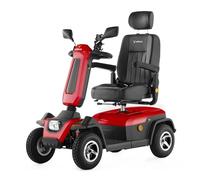 Veleco SHARPY Cómodo dispositivo de movilidad con asiento giratorio tipo capitán (ROJO)