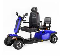 VELECO SHARPY TWIN - Vehículo eléctrico de cuatro ruedas y dos asientos con potente motor y batería de larga duración. (Azul)