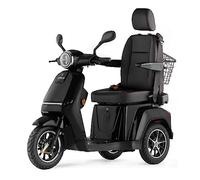 VELECO TURRIS con asiento de capitán ajustable, dispositivo de movilidad intuitiva, ayuda para discapacitados totalmente montada (Negro)