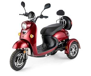 VELECO ZT63 Silla de ruedas eléctrica de 3 ruedas(ROJO)