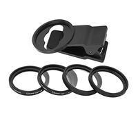 Veledge 37 Mm Close Up Macro Filtro Conjunto de +1 +2 +4 +10 para Diferentes Teléfonos Móviles