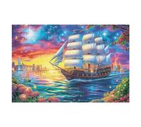 Velero Antiguo de Alta Mar Puzzle 1000 Piezas Papel Mayores Terapia Relajación Relajación Mental Más Vendido Original 1000 PCS