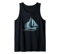 Velero bajo la luna, motivo Mystical Night Ocean Camiseta sin Mangas