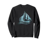 Velero bajo la luna, motivo Mystical Night Ocean Sudadera