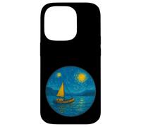 Velero Barco Capitán Lake - Van Gogh Starry Night Style Carcasa para iPhone 14 Pro