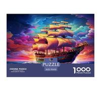 Velero Puzle Desafíos Divertidos Decoración Familiar 1000 Piezas Barco Alto Rompecabezas Imposible Juguetes Desafiantes para Adultos 70x50cm/1000pcs