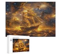 Velero Puzzle 300 Piezas Educativo Infantil Navegación del Barco Juego De Rompecabezas para Familia DIY Entretenimiento 3D Maquetas Construir Aliviar Estrés 300 PCS