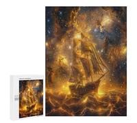 Velero Puzzle 500 Piezas Estera Portátil 3D Navegación del Barco Rompecabezas para Familia DIY Creativo Aliviar Estrés Decoración del Hogar Maquetas Construir 500 PCS