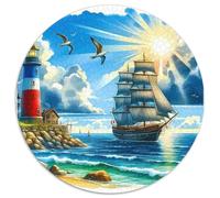 Velero Puzzle Desafíos Divertidos Decoración del Hogar 1000 Piezas Juguetes Desafiantes Ocean Adventure Puzle Juego De Habilidad para Adultos 1000pcs (67.5x67.5cm)