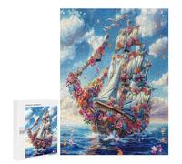 Velero Puzzles 500 Piezas Desafío Familiar Navegación del Barco Impossible Rompecabezas 3D para Adultos Y Adolescentes A 14+ Años Juguete Educativo DIY Creativo 500 PCS